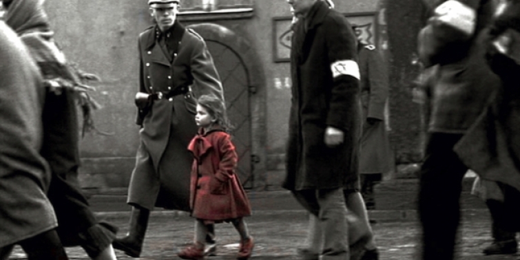 Schindler's list bimba cappottino rosso